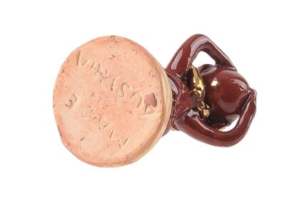 Afrikanischer Ureinwohner Keramik Figur Miniatur Made in Austria3