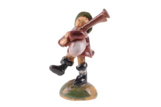 Dudelsackbläser Keramik Figur Miniatur Made in Austria3