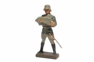 LINEOL SOLDAT OFFIZIER MIT KARTE 1