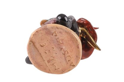 Mann auf Weinfass Keramik Figur Miniatur Made in Austria4