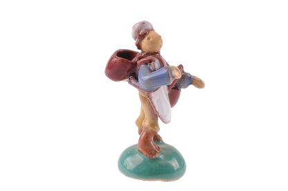 Mann mit zwei Körben Keramik Figur Miniatur Made in Austria3