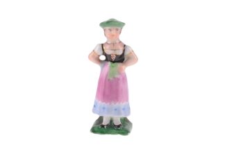 Miniatur Porzellanfigur Dirndl4