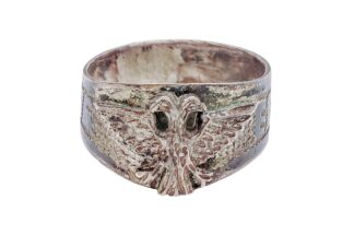 Patriotischer Ring mit Doppeladler Elbasan 19165