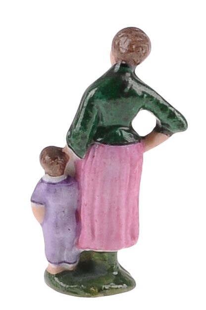 Porzellanfigur Miniatur Frau mit Kind2