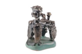 Pudel Keramik Figur Miniatur Made in Austria2