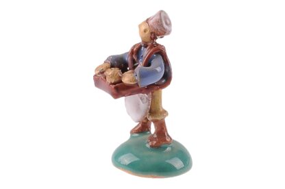 Verkäufer mit Bauchladen Keramik Figur Miniatur Made in Austria3