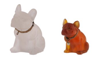 French Bully Bulldog 2Stk aus Glas
