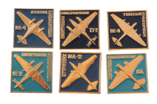 6 Stk. Abzeichen Russische Flugzeuge