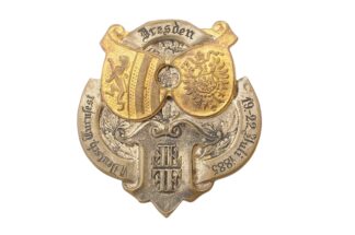 Abzeichen VI Deutsch. Turnerfest Tresten 19 - 22 Juli 1885