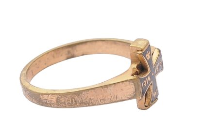 Patriotischer Ring mit eisernen Kreuz 1914 / 1915