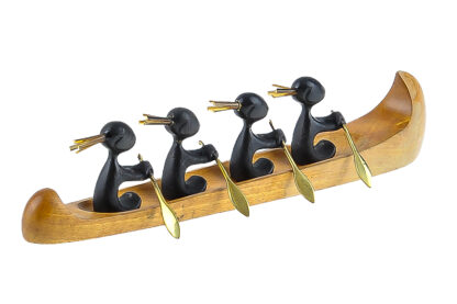 Hagenauer Rowboat sitting African Children