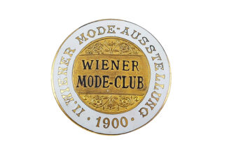 Abzeichen / Pin 2. Wiener Modeausstellung 1900