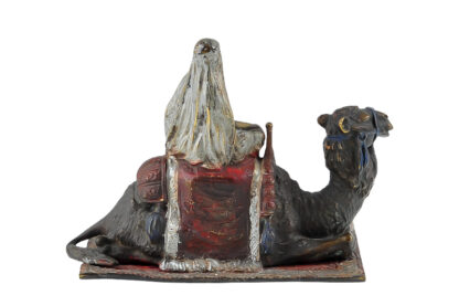 Bronzefigur Frau auf Kamel Fritz Bermann