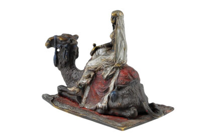 Bronzefigur Frau auf Kamel Fritz Bermann