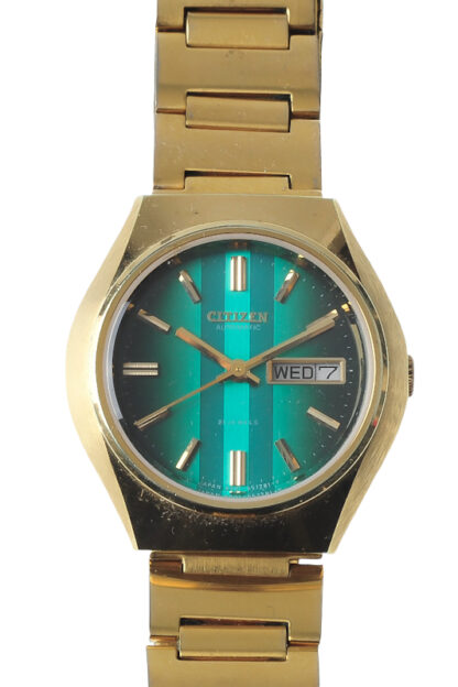 Citizen Automatik Vintage Uhr grünes Zifferblatt – Bild 2