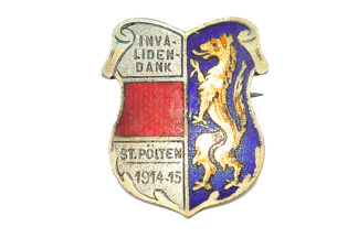 Patriotisches Abzeichen Invalidendank St.Pölten 1914-1915