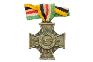 Patriotisches Abzeichen Kreuz an Schleife 1914