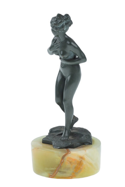 Bergmann Vienna Bronze Nude Aktmodell stehend – Bild 4