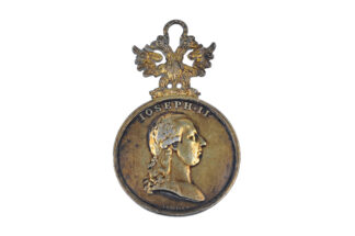 Silberne Tapferkeitsmedaille Kaiser Joseph II mit aufgesetztem Doppeladler
