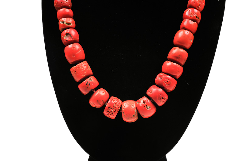 Rote Korallenkette mit Silberschliesse 4 Rote Korallenkette mit Silberschliesse – Bild 4