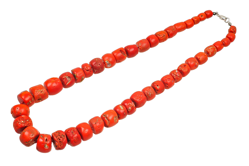 Rote Korallenkette mit Silberschliesse 6 Rote Korallenkette mit Silberschliesse – Bild 6
