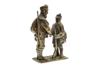 Bronzefigur Gebirgsjäger Kaiserjäger Figurengruppe KuK Monarchie WW1 – Bild 2