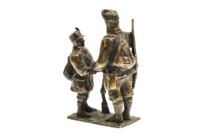 Bronzefigur Gebirgsjäger Kaiserjäger Figurengruppe KuK Monarchie WW1 – Bild 3