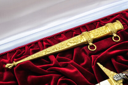 HUNGARIAN HUNGARY PRESENTATION DAGGER with Scabbard and Case – Bild 4