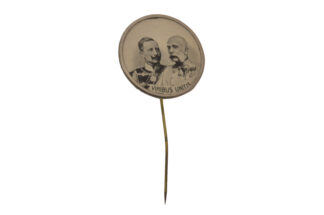 Patriotischer Pin Kappenabzeichen Kaiser Franz+Wilhelm