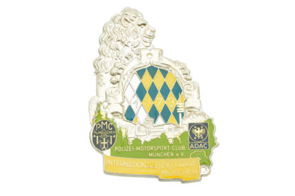 Autoplakette ADAC PMC Polizei Motorsport Club München Internationale Zielfahrt München