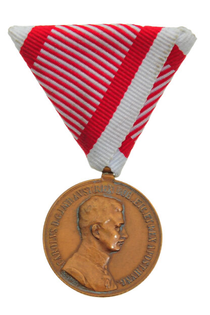 BRONZENE TAPFERKEITSMEDAILLE ORDEN KAISER KARL FORTITVDINI – Bild 2