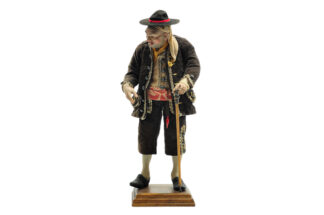 Neapolitan Figure Man with Walking cane 31cm