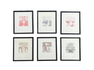 Wolfgang Hutter 6 Stk Radierungen Grafiken der Schach Serie 1983