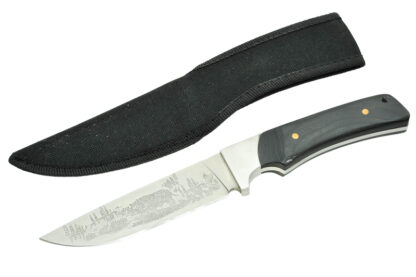 Messer Hunting Knife Dagger with fixed Blade and Engraving – Bild 9