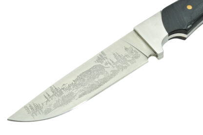 Messer Hunting Knife Dagger with fixed Blade and Engraving – Bild 4