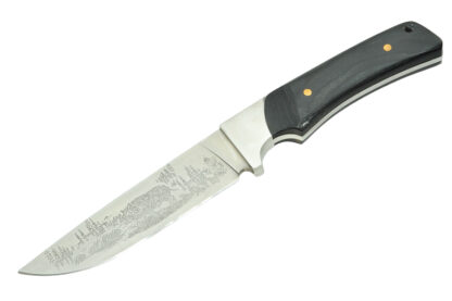Messer Hunting Knife Dagger with fixed Blade and Engraving – Bild 3