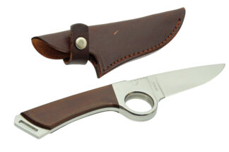 Schlieper Knife fixed Blade Dagger Messer mit Lederscheide