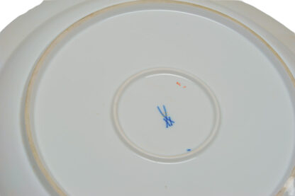 Meissen grosser Vorlegeteller mit Blumendekor Zierteller – Bild 6