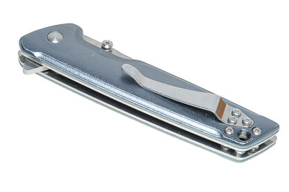 Klappmesser Magnum by Böker 440A mit Metall Griffschalen – Bild 3