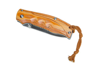 Klappmesser Magnum by Böker 440B mit Holzgriffschalen – Bild 2