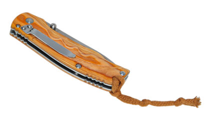 Klappmesser Magnum by Böker 440B mit Holzgriffschalen – Bild 6