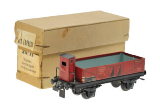 Trix Express H0 Niederbordwagen mit Bremserhaus