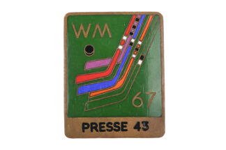 Batch Abzeichen Eishockey WM 1967 Presse