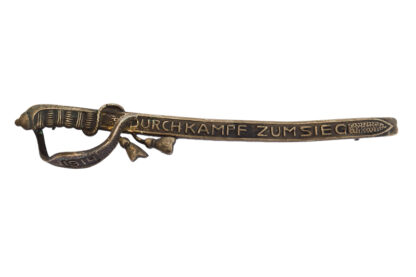 Patriotika Kappenabzeichen Säbel Durch Kampf zum Sieg 1914 – Bild 2