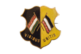 Patriotika Kappenabzeichen Viribus Unitis gelb/schwarz