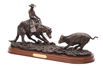 Western Figure Rodeo Szene Cowboy Lineman – Bild 3
