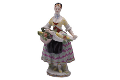 Augarten Porzellan Figur Gemüseverkäuferin Porcelain Figure