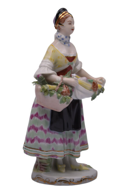 Augarten Porzellan Figur Gemüseverkäuferin – Bild 2