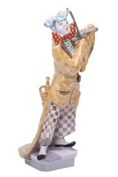 MEISSEN Clown mit Geige Persiflage auf Ludwig Zepner Entwurf Peter Strang – Bild 3