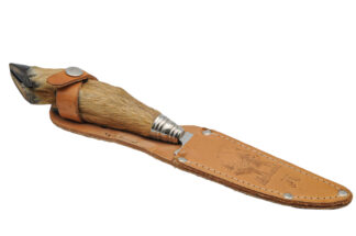 Hirschfänger Jagdmesser Knicker mit Rehlaufgriff